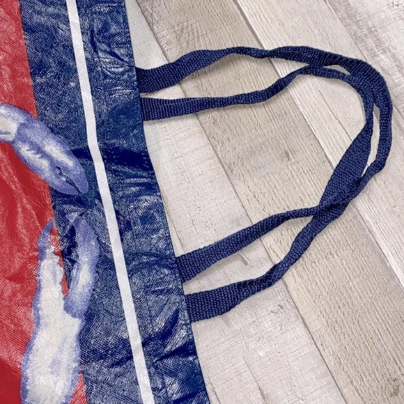 Tj maxx large reusable bag blue crab print - Picture 5 of 5